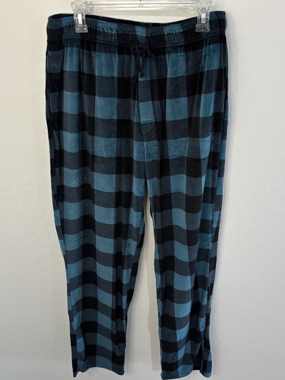 32 Degrees Heat Sleepwear Teal Buffalo Plaid Lounge Pants | XL